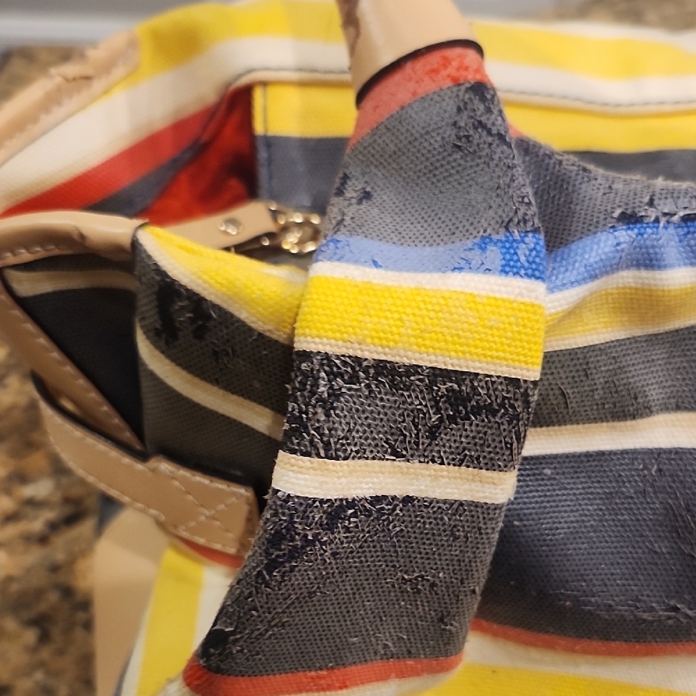 Kate Spade Colorful Striped‎ REHAB BAG - Picture 2 of 8